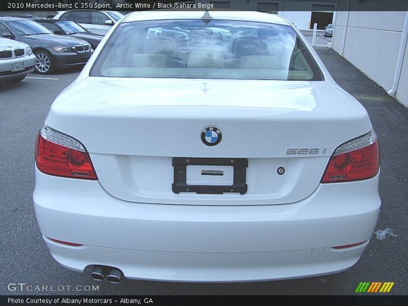 Arctic White / Black/Sahara Beige 2010 Mercedes-Benz C 350 Sport