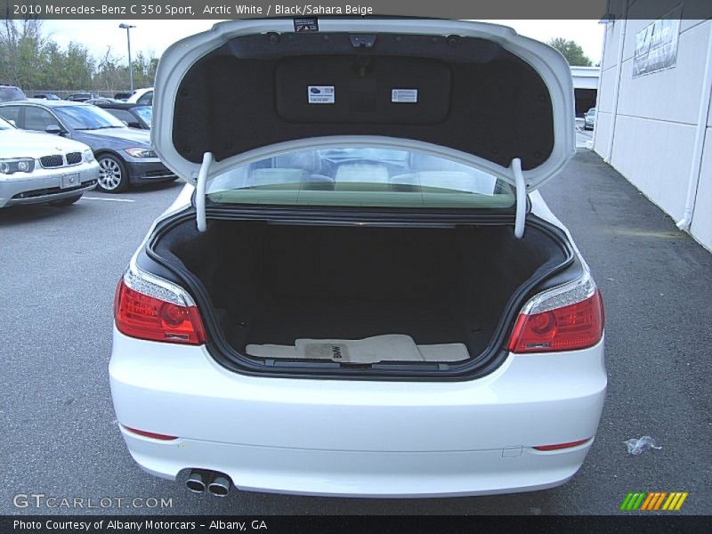 Arctic White / Black/Sahara Beige 2010 Mercedes-Benz C 350 Sport