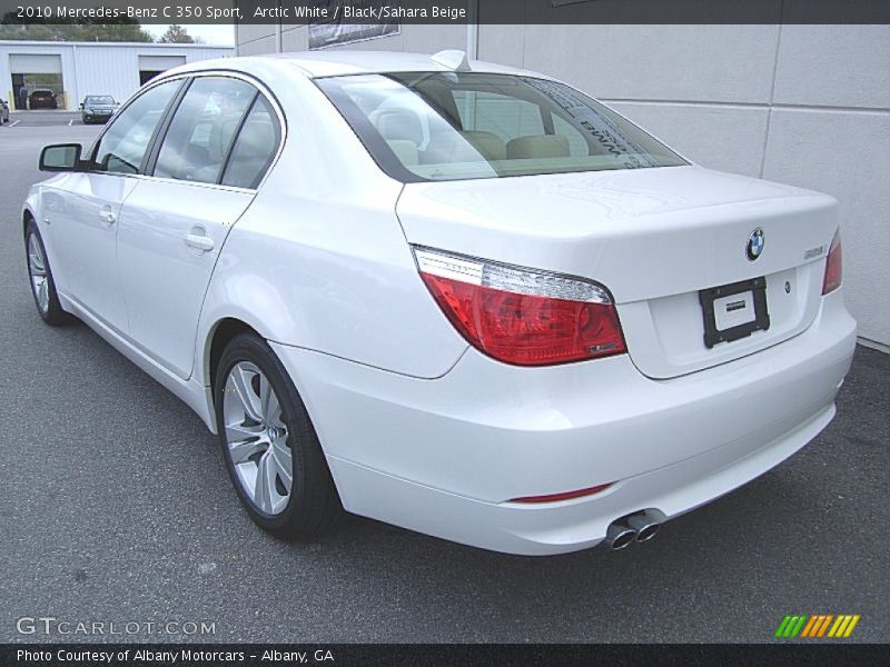 Arctic White / Black/Sahara Beige 2010 Mercedes-Benz C 350 Sport