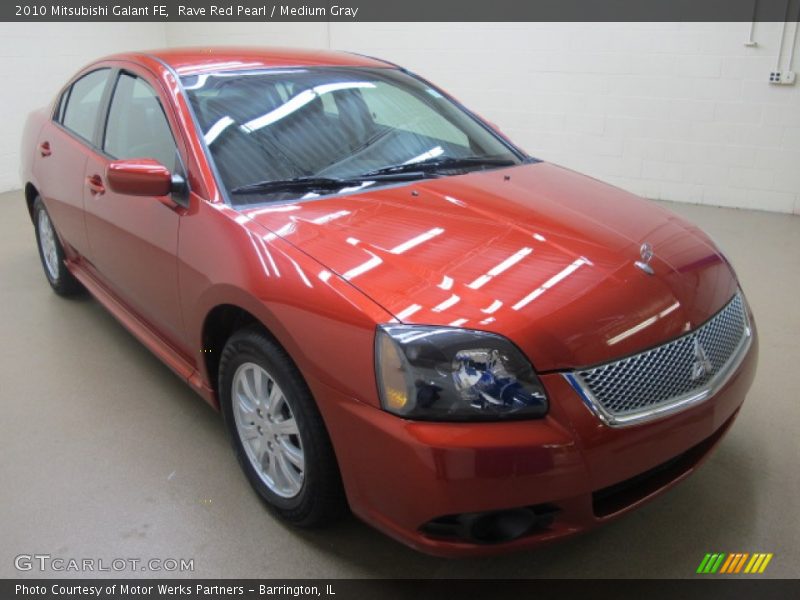 Rave Red Pearl / Medium Gray 2010 Mitsubishi Galant FE