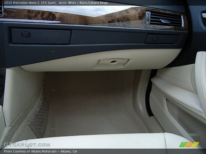 Arctic White / Black/Sahara Beige 2010 Mercedes-Benz C 350 Sport