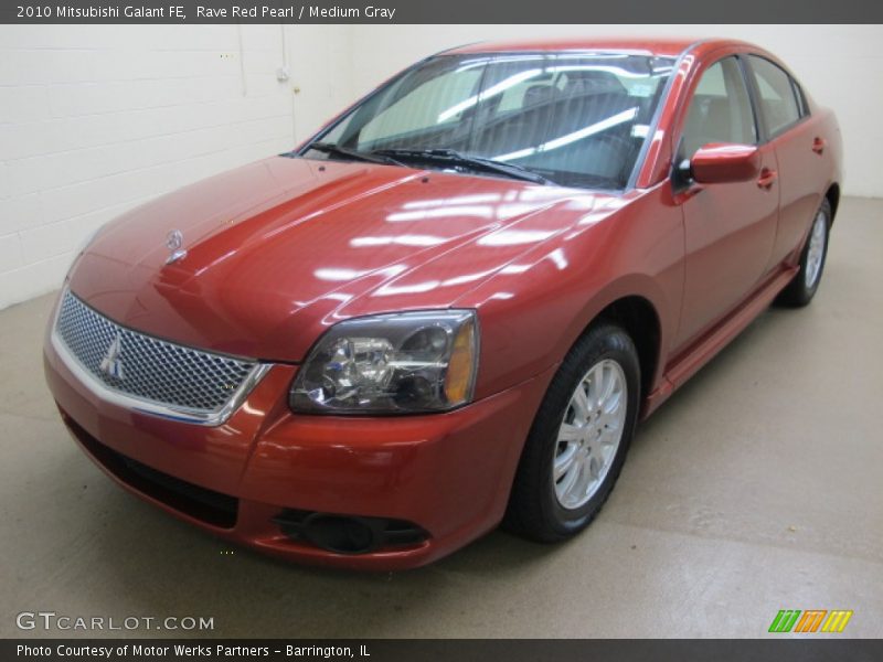 Rave Red Pearl / Medium Gray 2010 Mitsubishi Galant FE