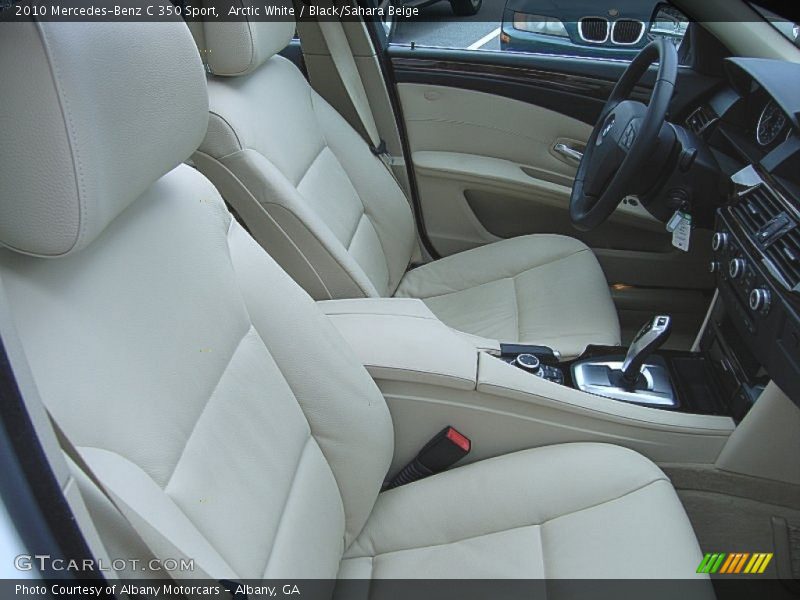 Arctic White / Black/Sahara Beige 2010 Mercedes-Benz C 350 Sport