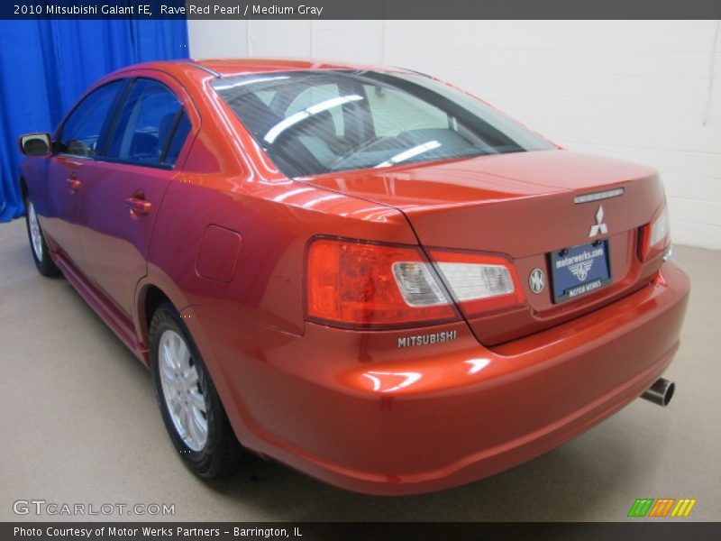 Rave Red Pearl / Medium Gray 2010 Mitsubishi Galant FE