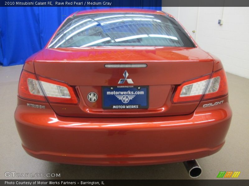 Rave Red Pearl / Medium Gray 2010 Mitsubishi Galant FE