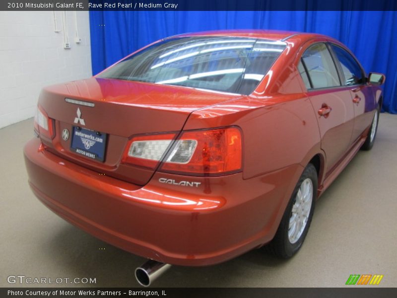 Rave Red Pearl / Medium Gray 2010 Mitsubishi Galant FE