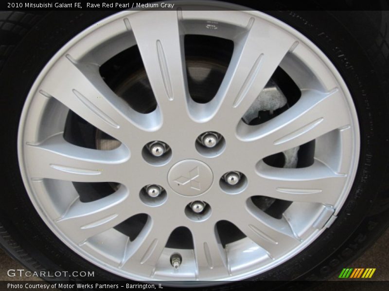Rave Red Pearl / Medium Gray 2010 Mitsubishi Galant FE