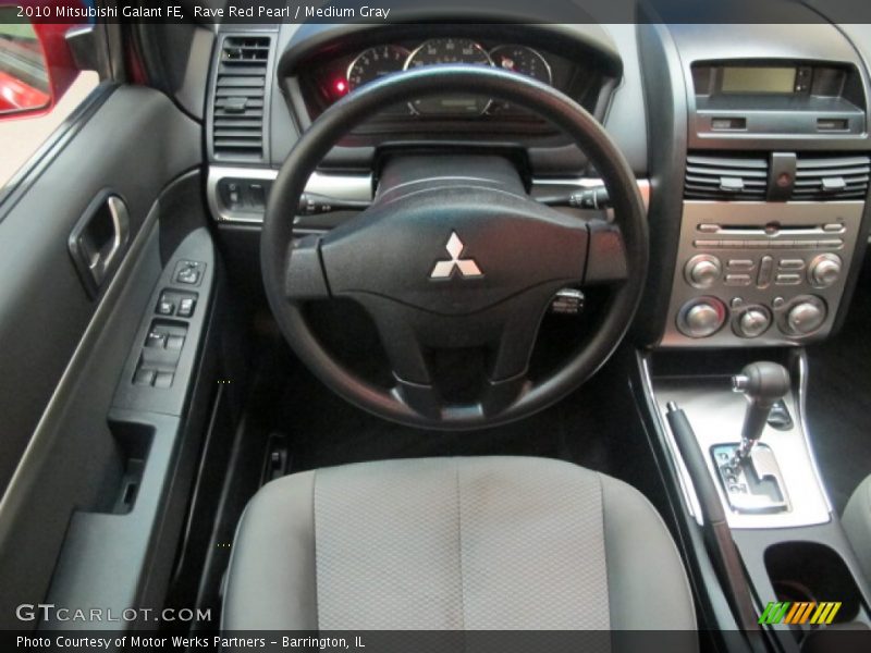 Rave Red Pearl / Medium Gray 2010 Mitsubishi Galant FE