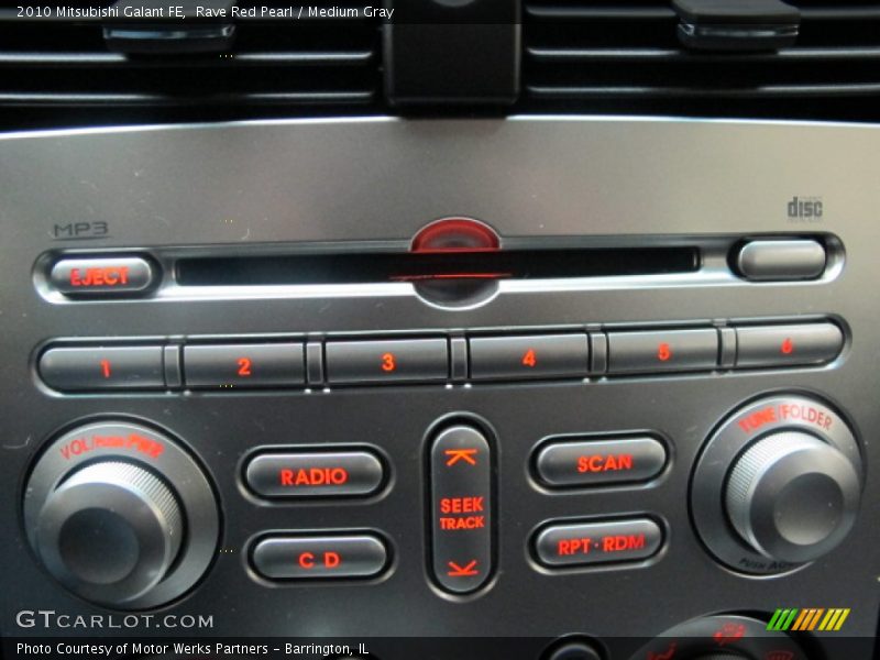 Rave Red Pearl / Medium Gray 2010 Mitsubishi Galant FE