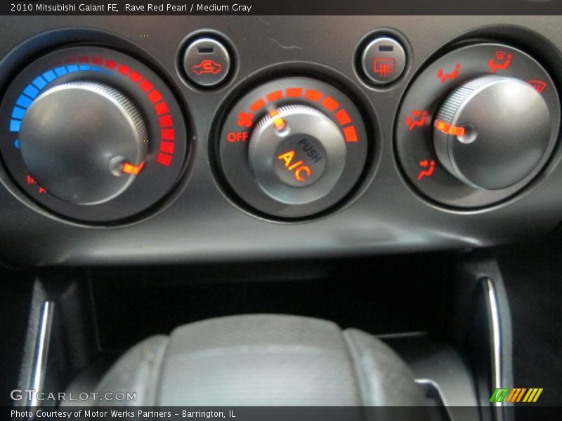 Rave Red Pearl / Medium Gray 2010 Mitsubishi Galant FE