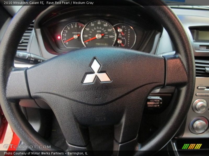 Rave Red Pearl / Medium Gray 2010 Mitsubishi Galant FE