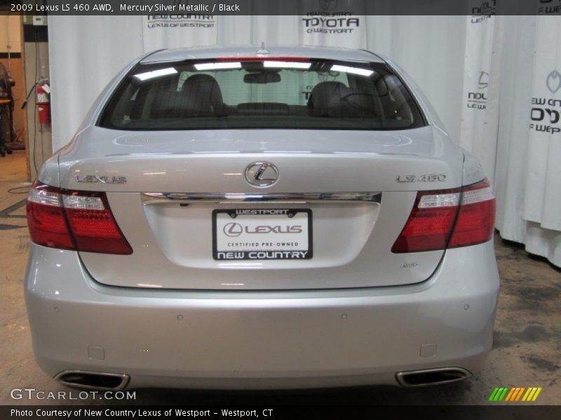 Mercury Silver Metallic / Black 2009 Lexus LS 460 AWD