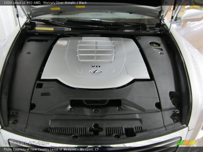 Mercury Silver Metallic / Black 2009 Lexus LS 460 AWD
