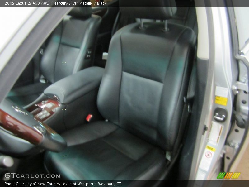 Mercury Silver Metallic / Black 2009 Lexus LS 460 AWD