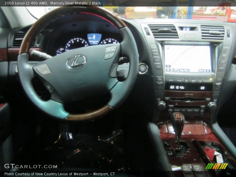 Mercury Silver Metallic / Black 2009 Lexus LS 460 AWD