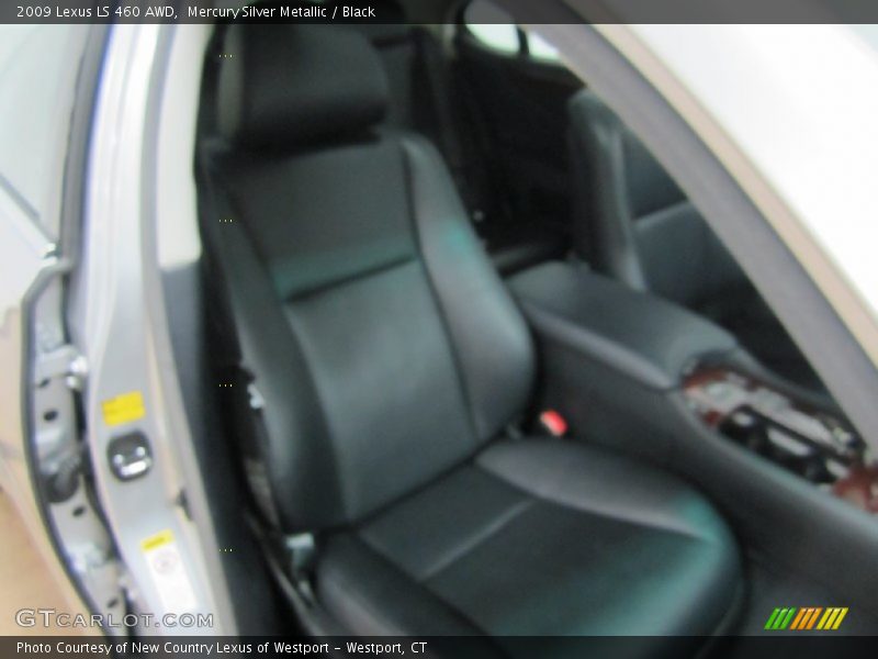 Mercury Silver Metallic / Black 2009 Lexus LS 460 AWD