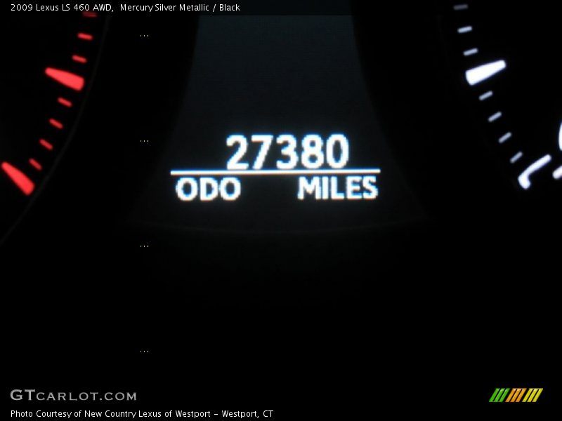Mercury Silver Metallic / Black 2009 Lexus LS 460 AWD