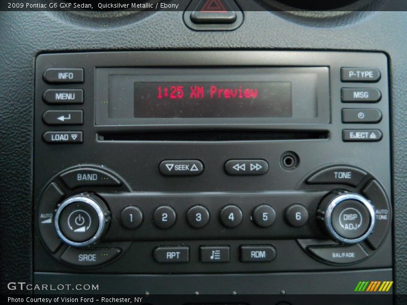 Quicksilver Metallic / Ebony 2009 Pontiac G6 GXP Sedan