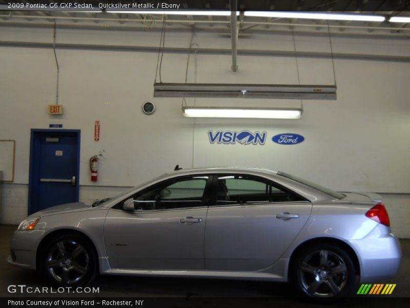 Quicksilver Metallic / Ebony 2009 Pontiac G6 GXP Sedan