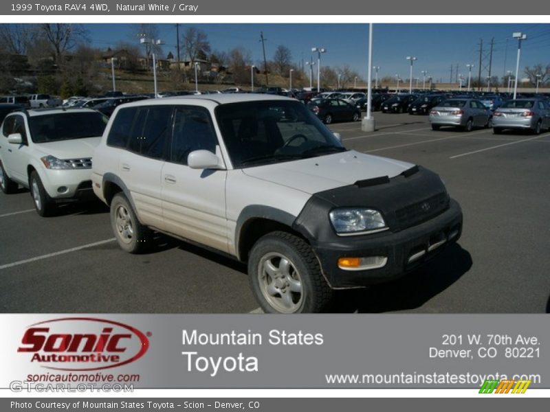 Natural White / Gray 1999 Toyota RAV4 4WD