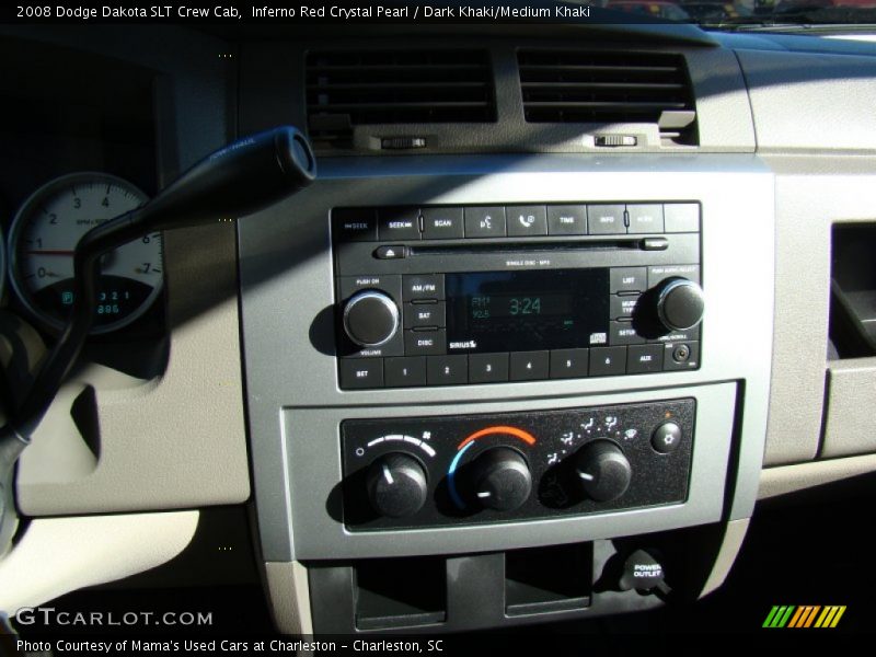 Inferno Red Crystal Pearl / Dark Khaki/Medium Khaki 2008 Dodge Dakota SLT Crew Cab