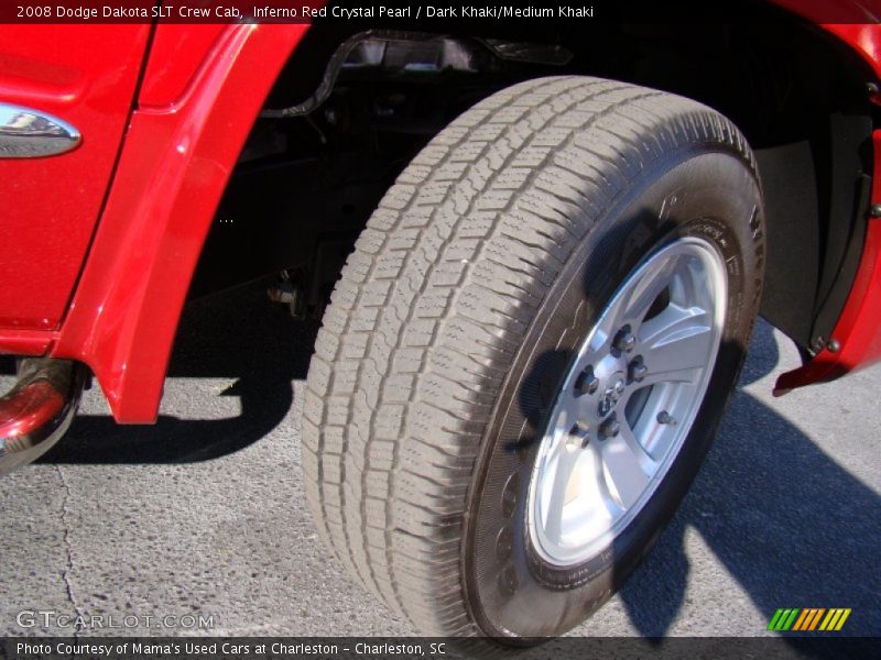 Inferno Red Crystal Pearl / Dark Khaki/Medium Khaki 2008 Dodge Dakota SLT Crew Cab