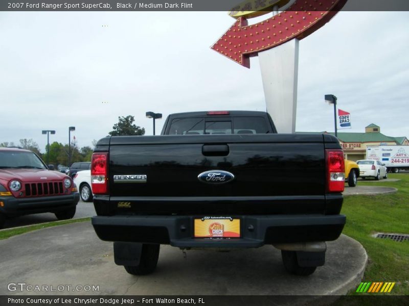 Black / Medium Dark Flint 2007 Ford Ranger Sport SuperCab
