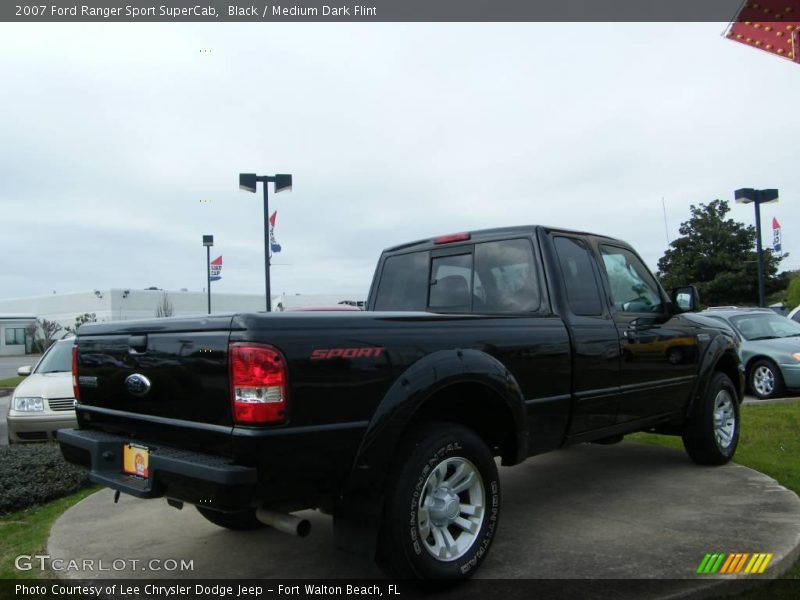Black / Medium Dark Flint 2007 Ford Ranger Sport SuperCab