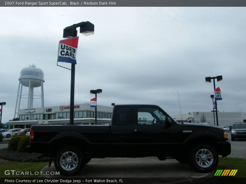 Black / Medium Dark Flint 2007 Ford Ranger Sport SuperCab