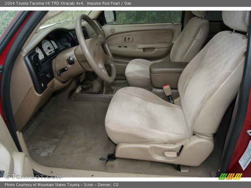 Impulse Red Pearl / Oak 2004 Toyota Tacoma V6 TRD Xtracab 4x4