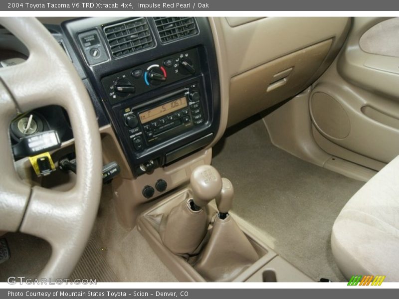 Impulse Red Pearl / Oak 2004 Toyota Tacoma V6 TRD Xtracab 4x4