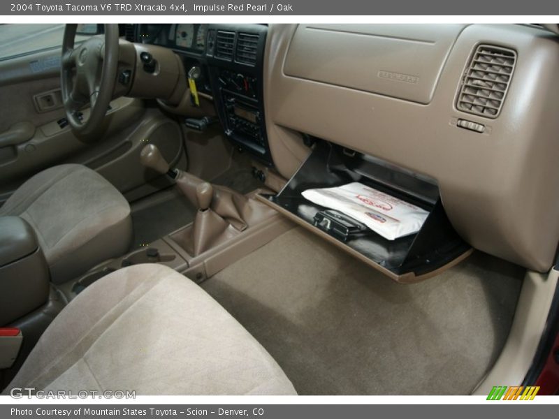 Impulse Red Pearl / Oak 2004 Toyota Tacoma V6 TRD Xtracab 4x4