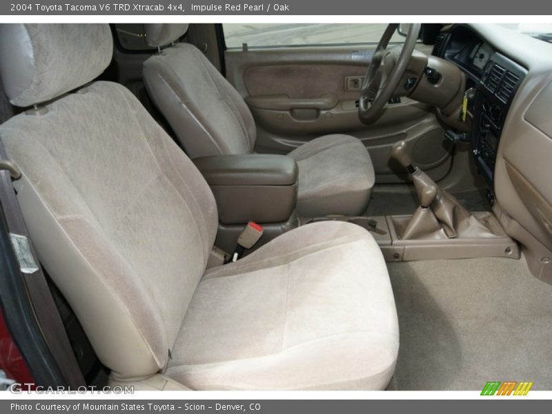 Impulse Red Pearl / Oak 2004 Toyota Tacoma V6 TRD Xtracab 4x4