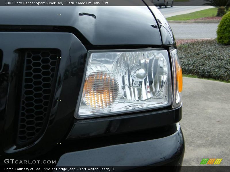 Black / Medium Dark Flint 2007 Ford Ranger Sport SuperCab