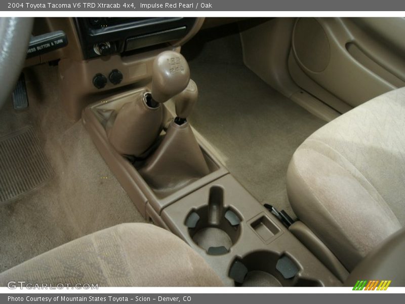 Impulse Red Pearl / Oak 2004 Toyota Tacoma V6 TRD Xtracab 4x4