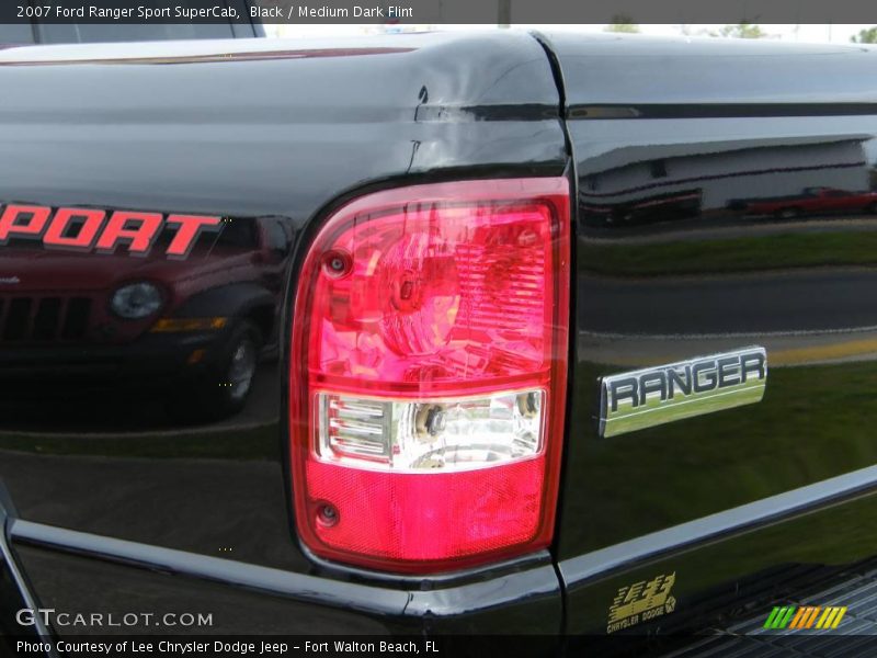 Black / Medium Dark Flint 2007 Ford Ranger Sport SuperCab