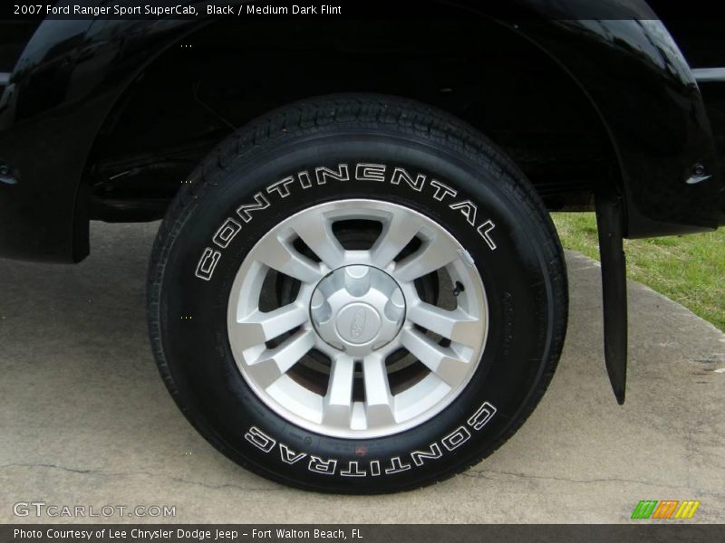 Black / Medium Dark Flint 2007 Ford Ranger Sport SuperCab