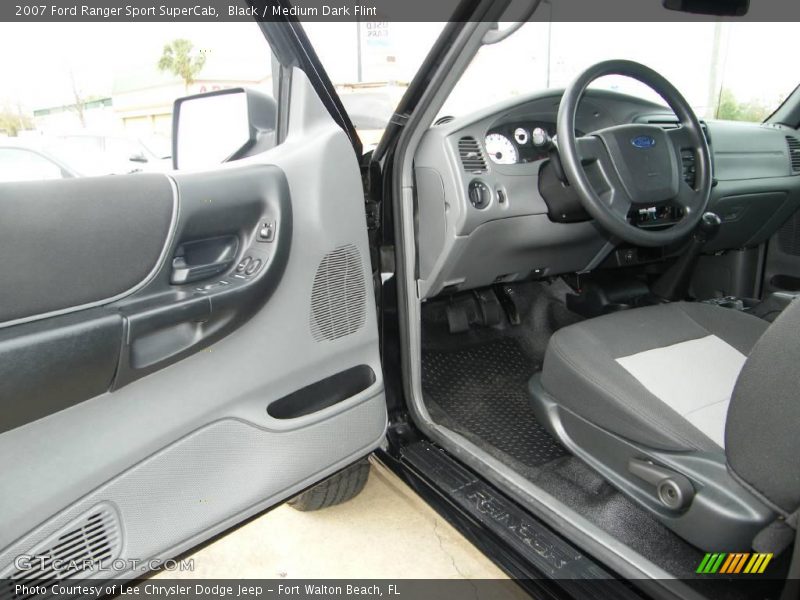 Black / Medium Dark Flint 2007 Ford Ranger Sport SuperCab
