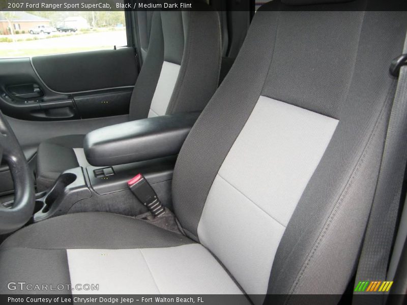 Black / Medium Dark Flint 2007 Ford Ranger Sport SuperCab