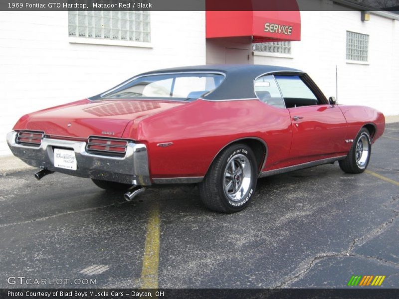 Matador Red / Black 1969 Pontiac GTO Hardtop