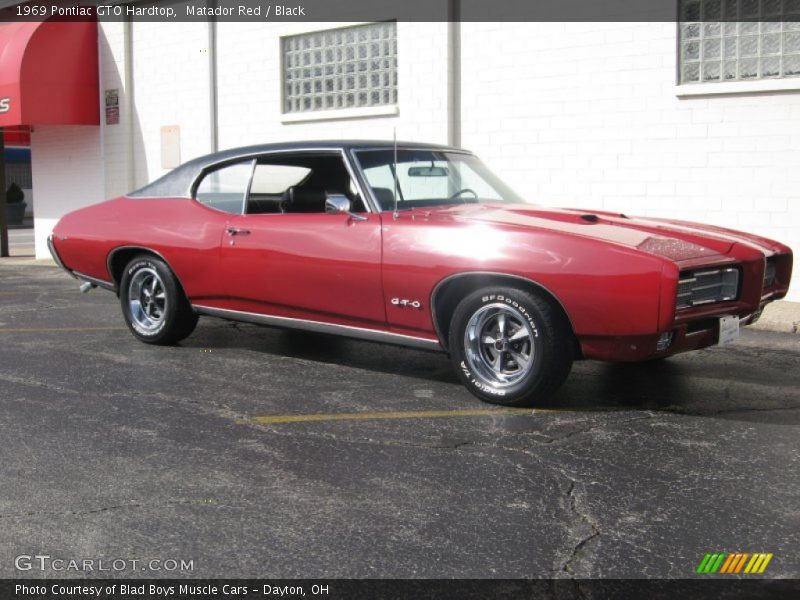 Matador Red / Black 1969 Pontiac GTO Hardtop