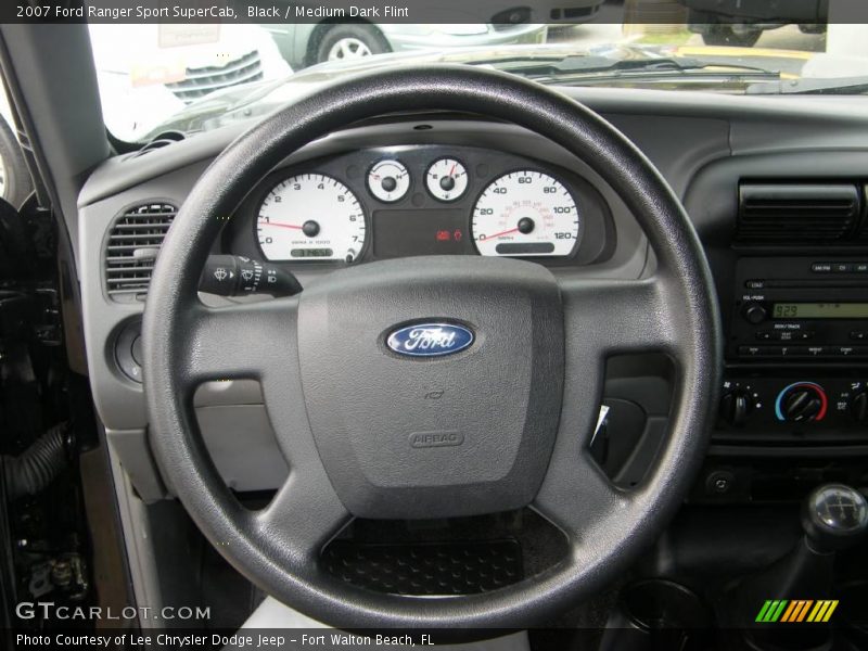 Black / Medium Dark Flint 2007 Ford Ranger Sport SuperCab