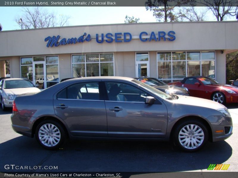 Sterling Grey Metallic / Charcoal Black 2010 Ford Fusion Hybrid