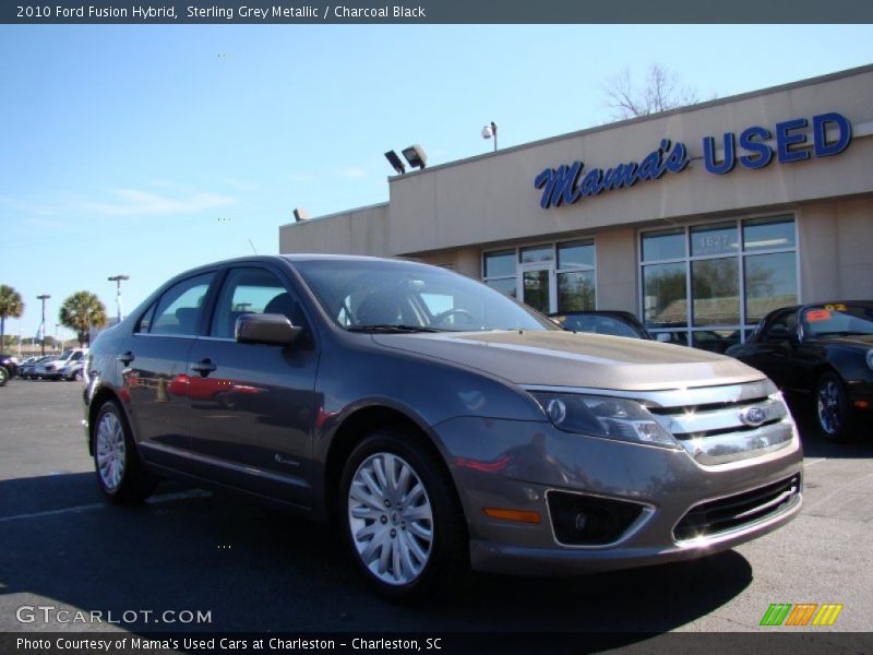 Sterling Grey Metallic / Charcoal Black 2010 Ford Fusion Hybrid