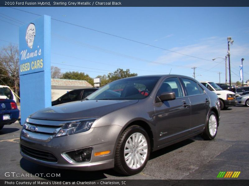 Sterling Grey Metallic / Charcoal Black 2010 Ford Fusion Hybrid