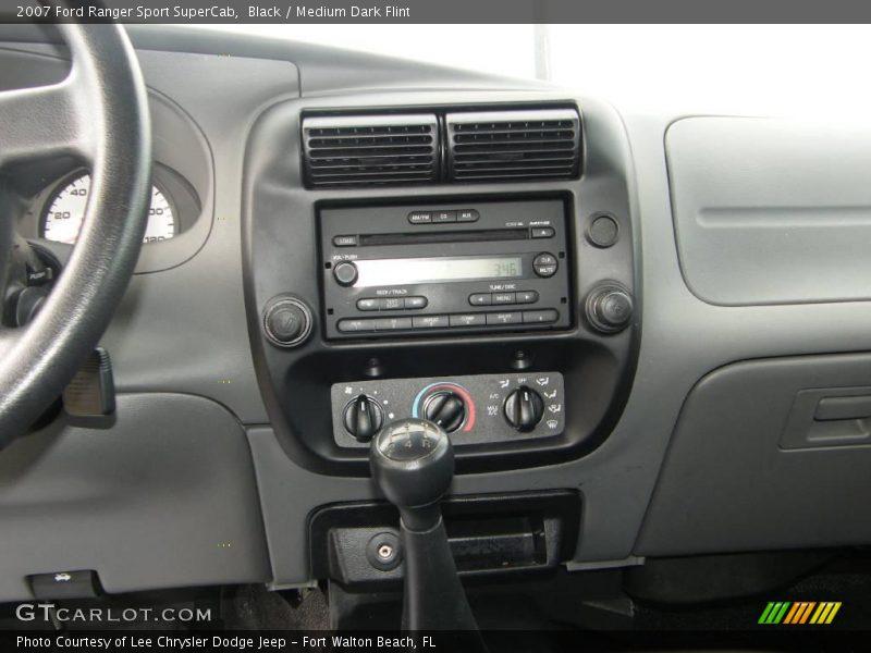 Black / Medium Dark Flint 2007 Ford Ranger Sport SuperCab