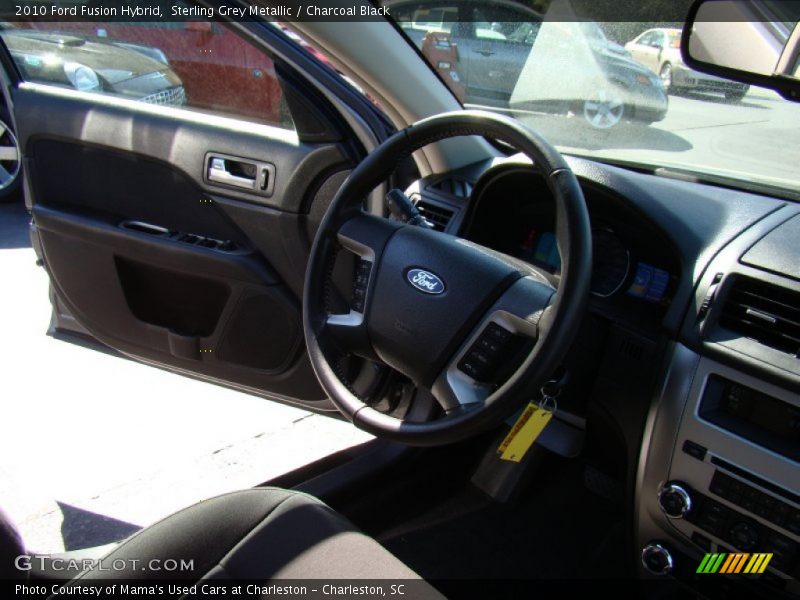 Sterling Grey Metallic / Charcoal Black 2010 Ford Fusion Hybrid