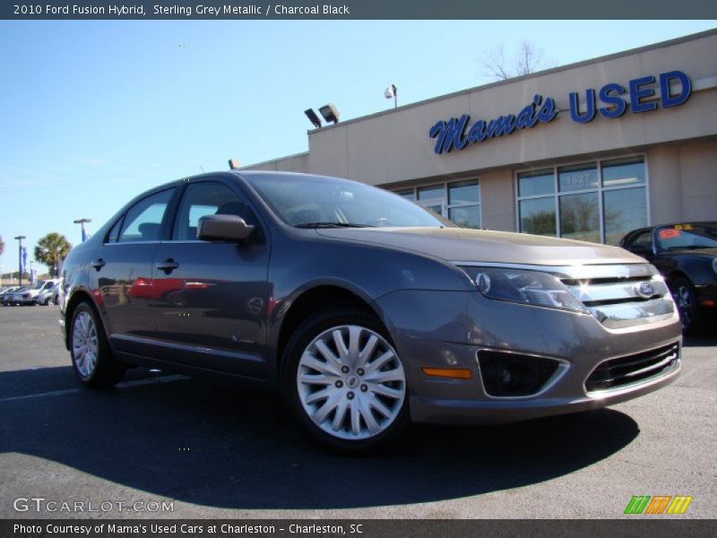 Sterling Grey Metallic / Charcoal Black 2010 Ford Fusion Hybrid