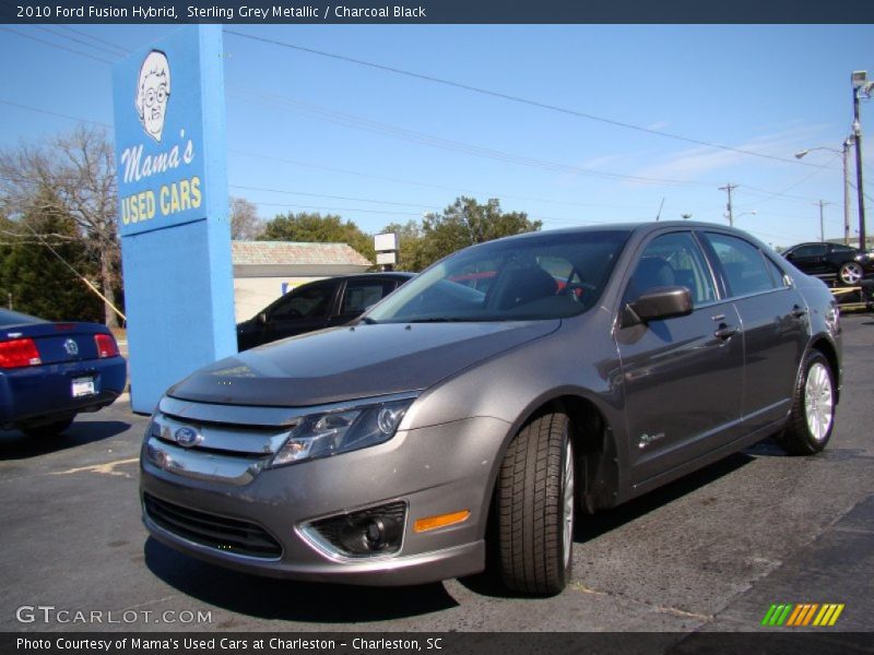 Sterling Grey Metallic / Charcoal Black 2010 Ford Fusion Hybrid