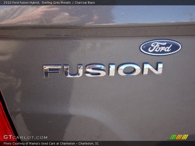 Sterling Grey Metallic / Charcoal Black 2010 Ford Fusion Hybrid